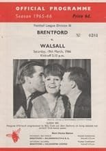 Brentford v Walsall 19-Mar-1966