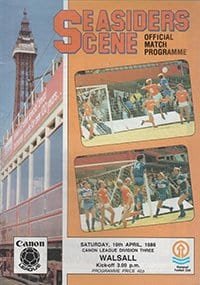Blackpool v Walsall 19-Apr-1986