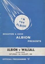 Brighton and Hove Albion v Walsall 09-Aug-1969