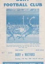 Bury v Watford 11-May-1968