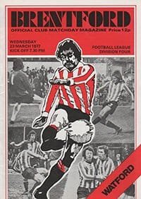 Brentford v Watford 23-Mar-1977