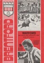 Brentford v Watford 24-Feb-1979
