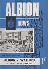 Brighton and Hove Albion v Watford 28-Oct-1967