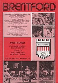 Brentford v Watford 03-Oct-1977