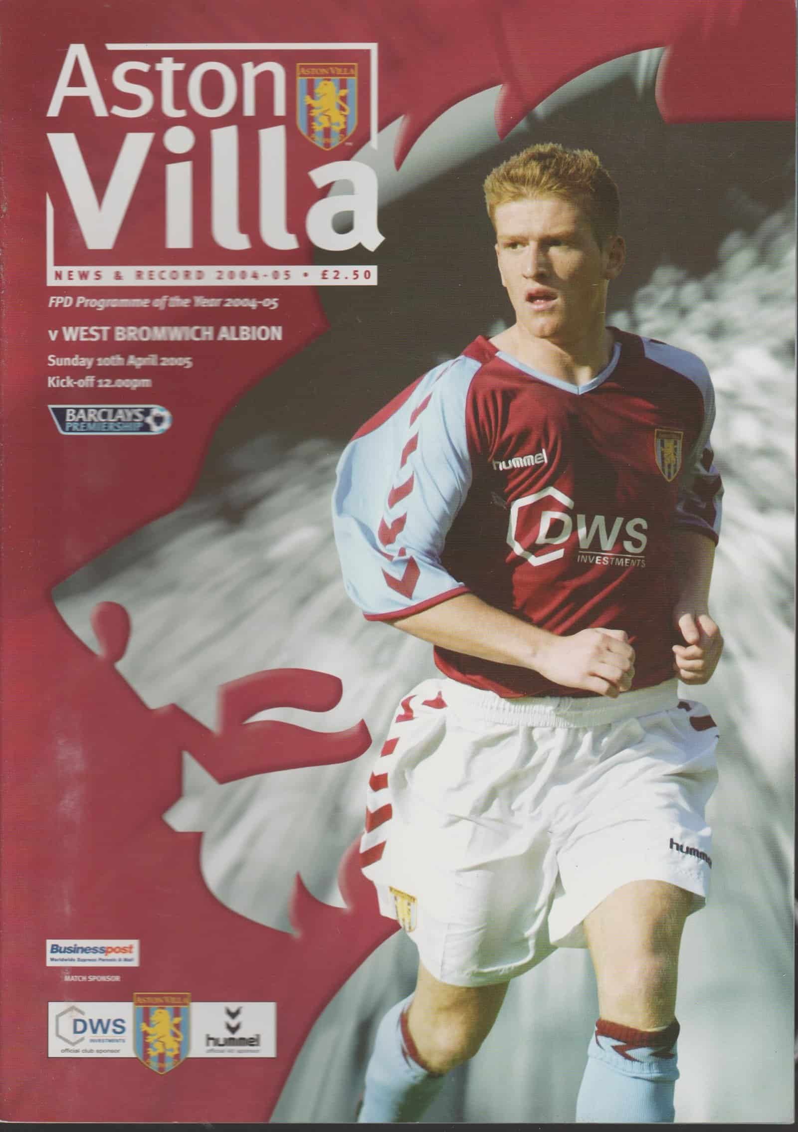 Aston Villa v West Bromwich Albion 10-Apr-2005