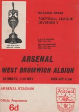 Arsenal v West Bromwich Albion 11-May-1968