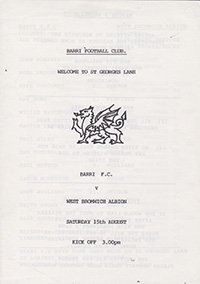 Barri v West Bromwich Albion 15-Aug-1992
