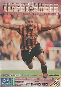 Bradford City v West Bromwich Albion 01-Nov-1997
