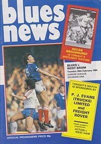 Birmingham City v West Bromwich Albion 28-Feb-1984