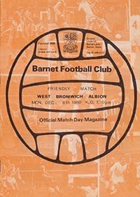 Barnet v West Bromwich Albion 08-Dec-1980