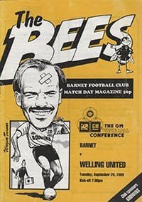 Barnet v Welling United 26-Sep-1989