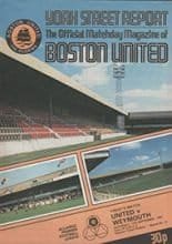 Boston United v Weymouth 12-Sep-1981