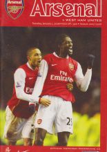 Arsenal v West Ham United 01-Jan-2008