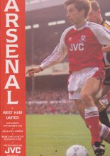 Arsenal v West Ham United 02-Nov-1991