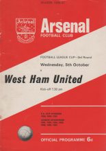 Arsenal v West Ham United 05-Oct-1966