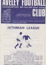 Aveley v West Ham United 06-Aug-1979