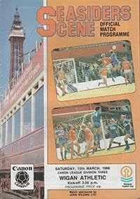 Blackpool v Wigan Athletic 15-Mar-1986