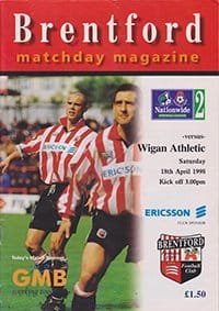 Brentford v Wigan Athletic 18-Apr-1998