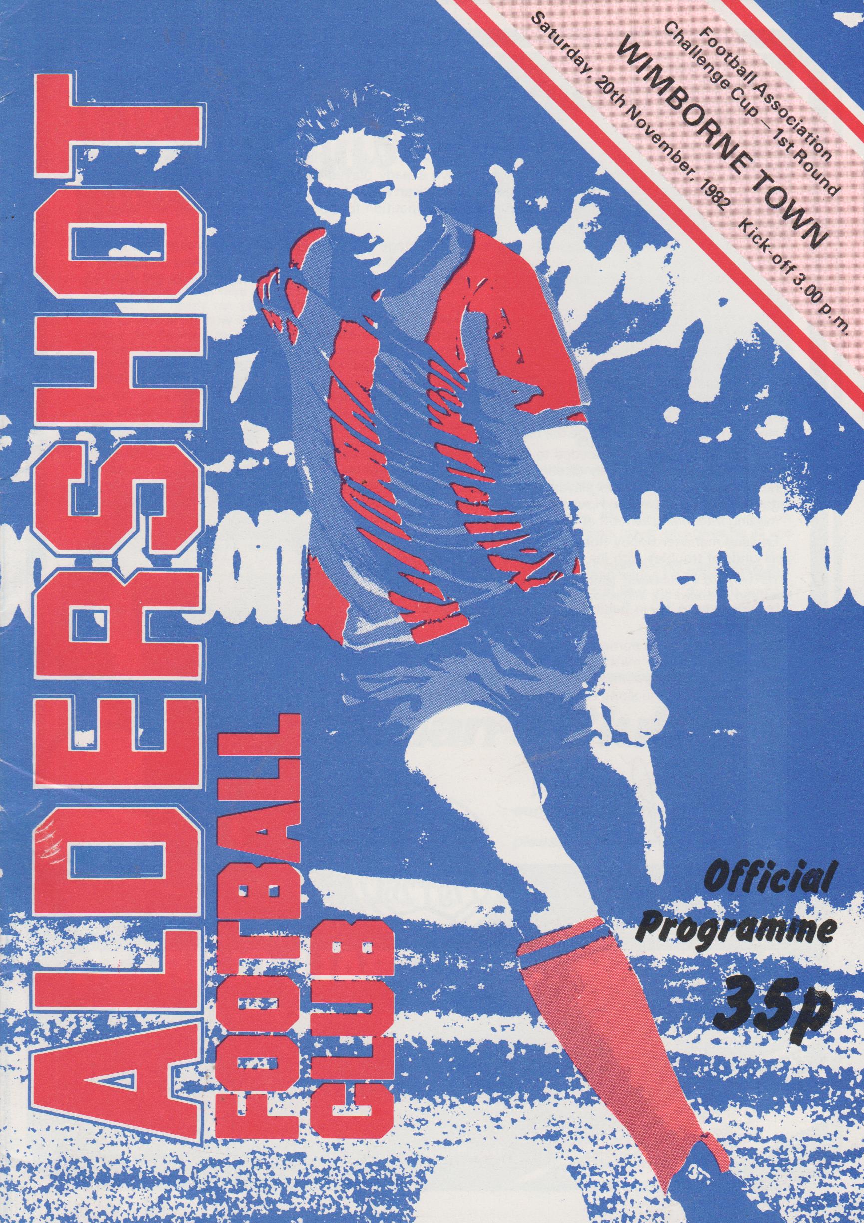 Aldershot v Wimborne Town 20-Nov-1982
