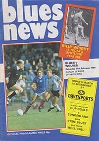 Birmingham City v Wolverhampton Wanderers 11-Feb-1984