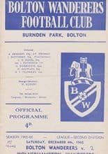 Bolton Wanderers v Wolverhampton Wanderers 04-Dec-1965