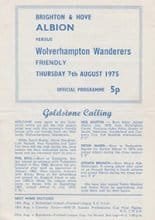 Brighton & Hove Albion v Wolverhampton Wanderers 07-Aug-1975