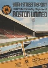 Boston United v Worcester City 25-Sep-1982