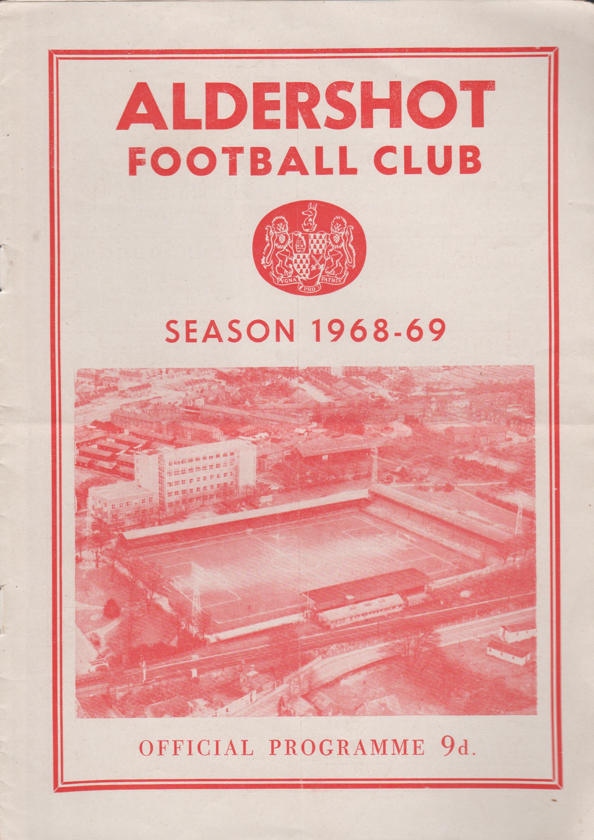 Aldershot v Workington 07-Sep-1968