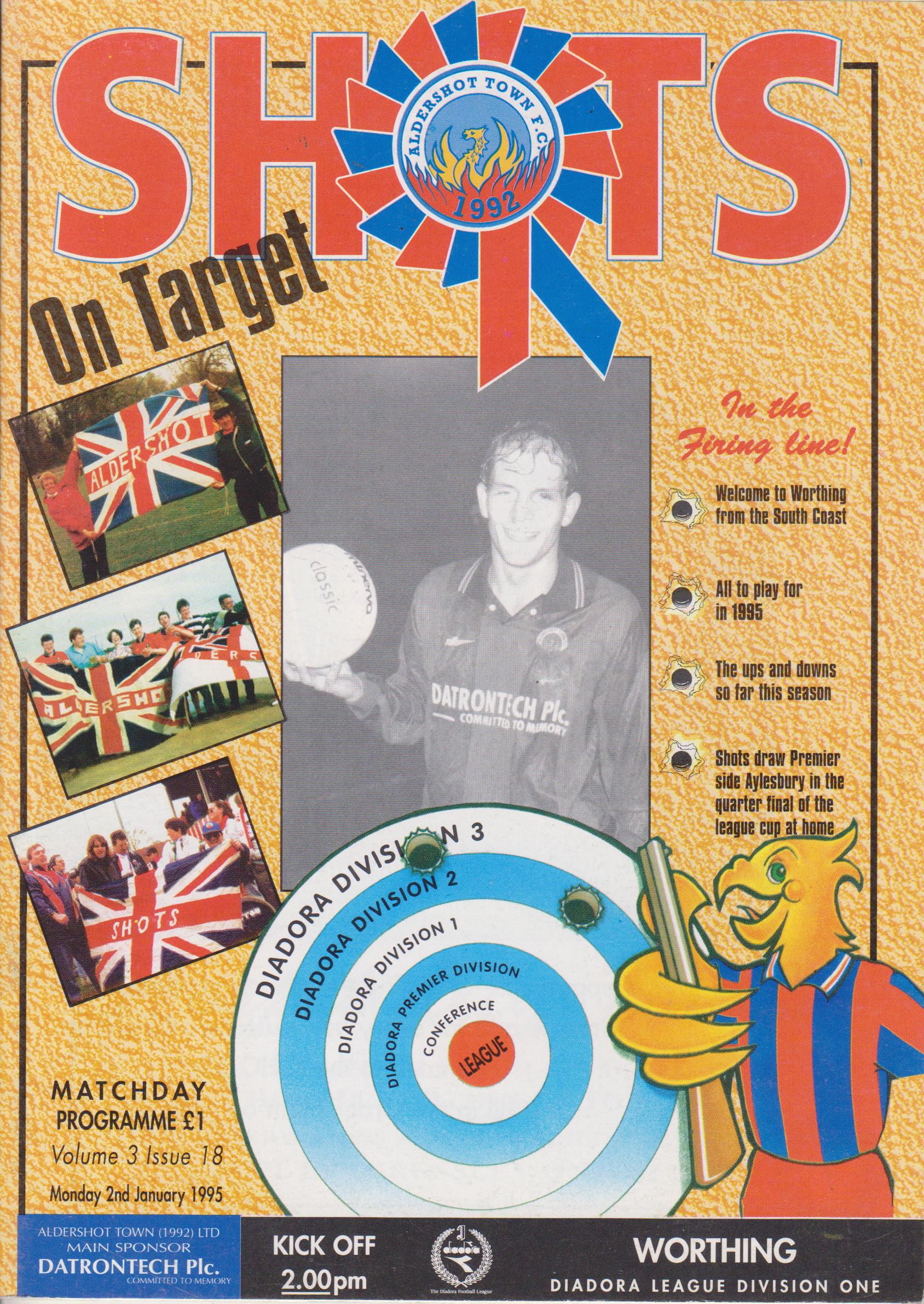 Aldershot Town v Worthing 02-Jan-1995