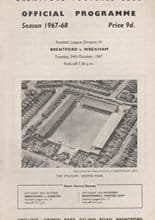Brentford v Wrexham 24-Oct-1967