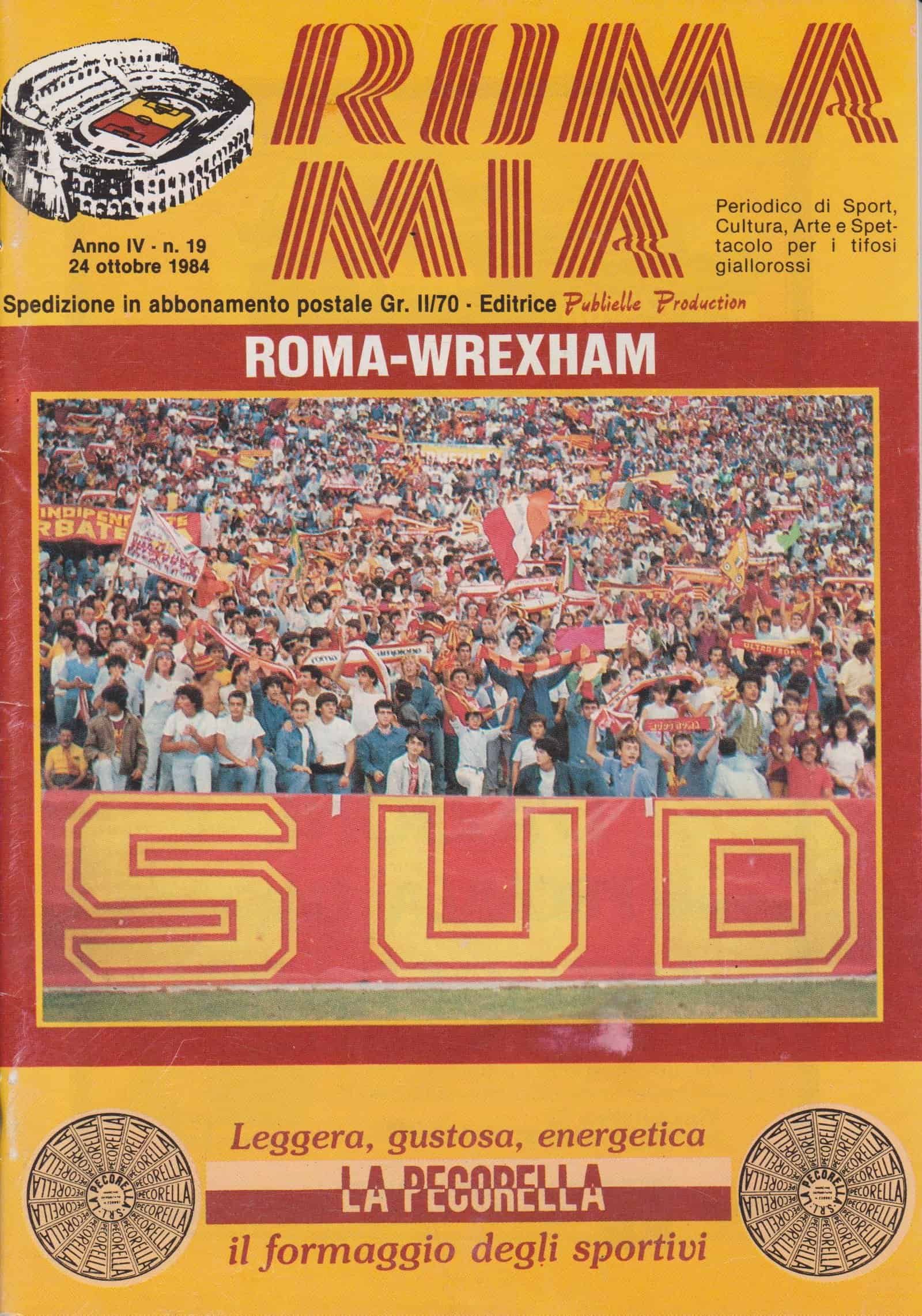 AS Roma v Wrexham 24-Oct-1984