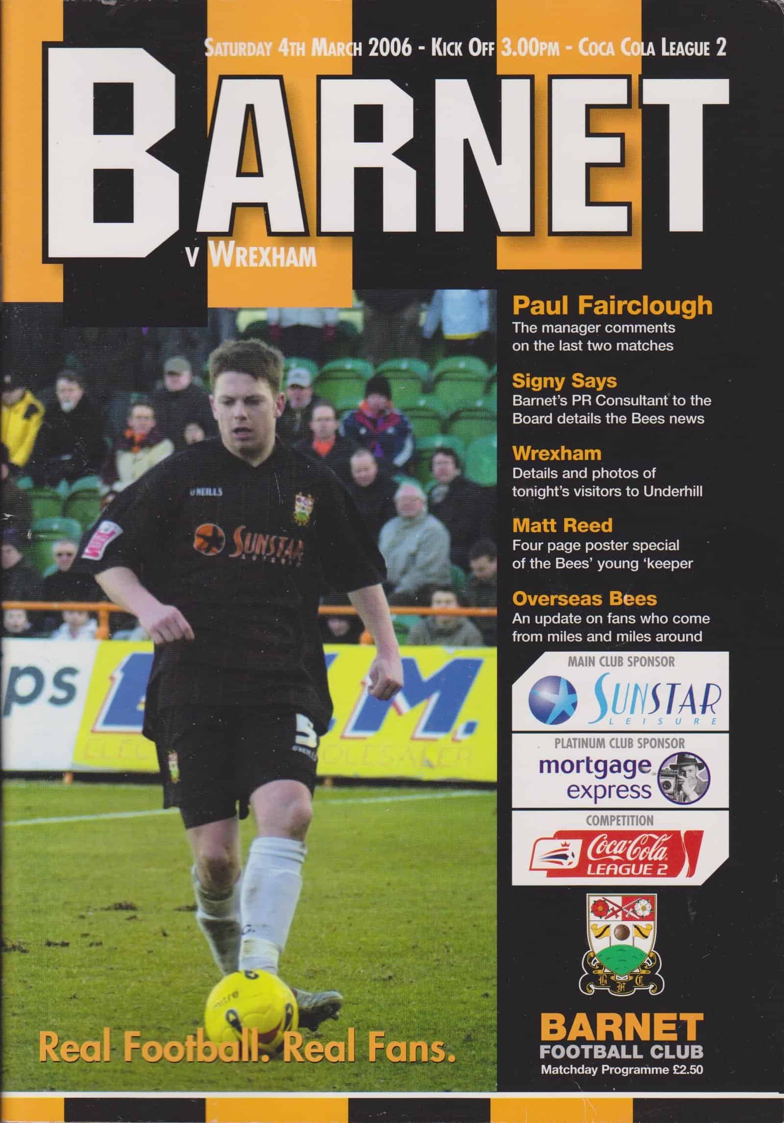 Barnet v Wrexham 04-Mar-2006