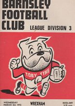 Barnsley v Wrexham 08-Mar-1972