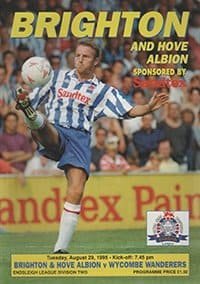 Brighton & Hove Albion v Wycombe Wanderers 29-Aug-1995