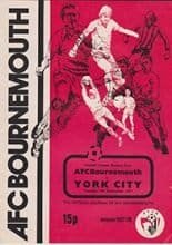 AFC Bournemouth v York City 13-Sep-1977