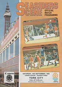 Blackpool v York City 14-Sep-1985