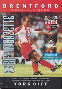 Brentford v York City 20-Jan-1996