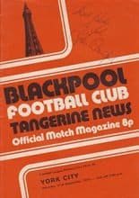 Blackpool v York City 21-Sep-1974