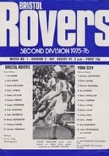 Bristol Rovers v York City 23-Aug-1975