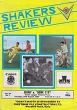 Bury v York City 24-Aug-1985