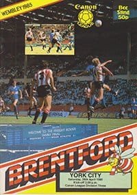 Brentford v York City 26-Apr-1986