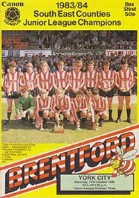 Brentford v York City 27-Oct-1984