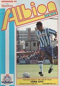 Brighton and Hove Albion v York City 31-Aug-1994