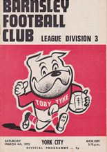 Barnsley v York City 04-Mar-1972