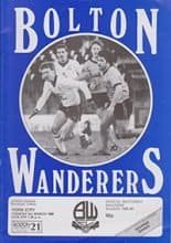 Bolton Wanderers v York City 04-Mar-1986