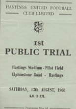 Blues v Claret & Blue 13-Aug-1960