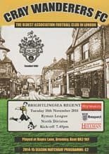 Cray Wanderers v Brightlingsea Regent 18-Nov-2014