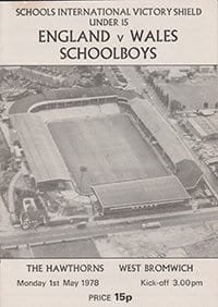 England Schoolboys v Wales Schoolboys 01-May-1978