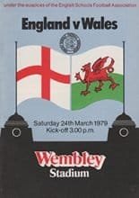 England Schoolboys v Wales Schoolboys 24-Mar-1979