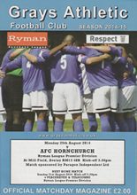 Grays Athletic v AFC Hornchurch 25-Aug-2014